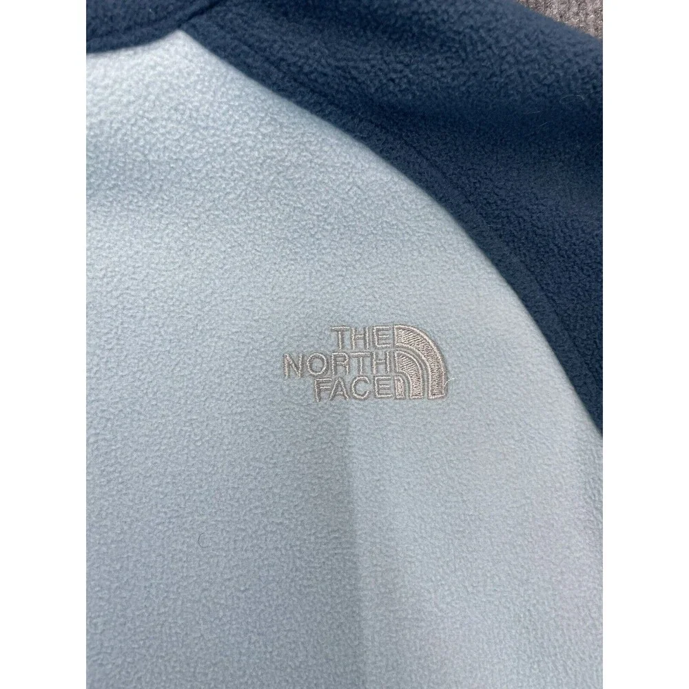The North Face Jacket Women’s L Large Two Tone Blue Fleece Khumbu Full Zip - Picture 7 of 9